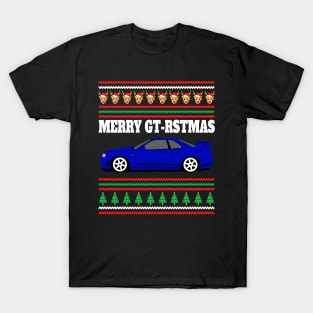 Nissan Skyline GT-R R34 Merry Gt-rstmas T-Shirt